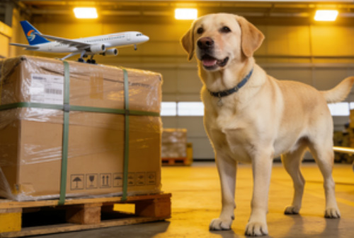 成都宠物航空快递发往南宁的中型犬只